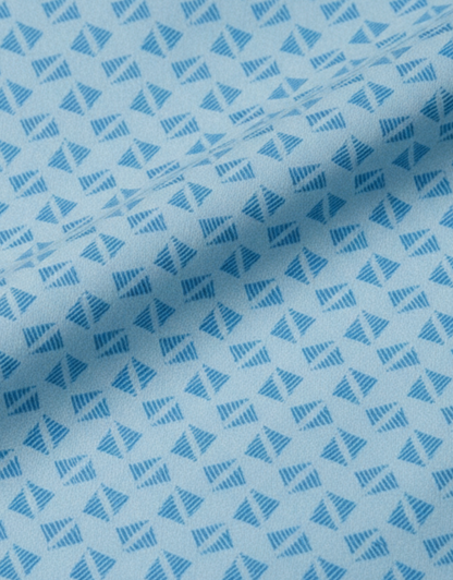 French Riveria Blue Polo For Office