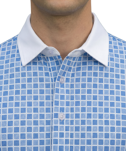 British Checks With White Collar Office Polo