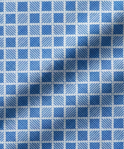 British Checks With White Collar Office Polo