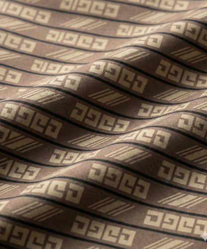 Pure Essential Flex Brown Jaquard Polo for Office