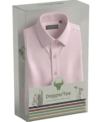 DapperTee premium open polo luxury packaging for high-end professional corporate gifting needs.