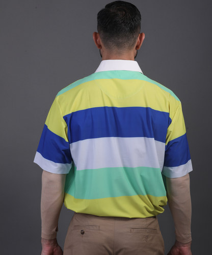 DapperTee Pure Essential polo showcasing relaxed fit for professional men’s athletic style.