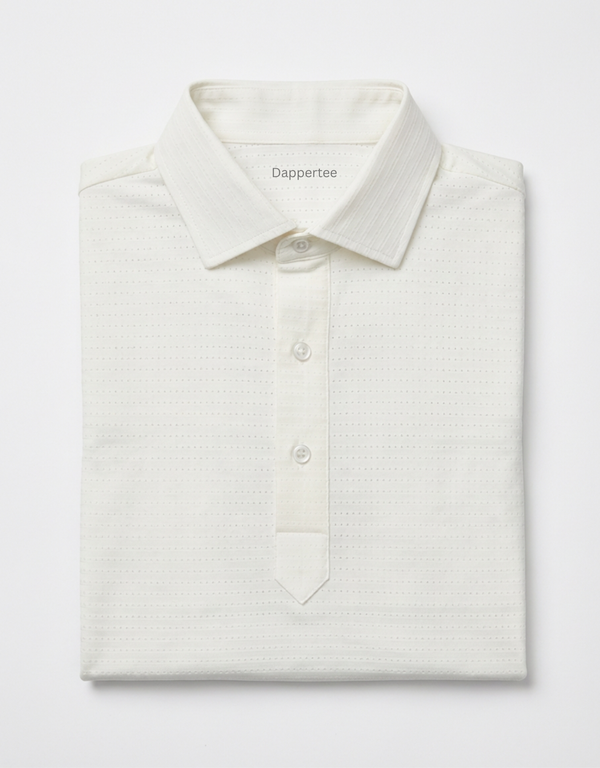 Regal Basic Comfort Light Jaquard White Polo Version 2