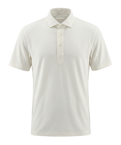 DapperTee Wallstreet bestseller premium white striper polo professional corporate office attire gear.
