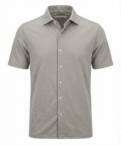 DapperTee Fort Knox gold open shirt premium professional corporate office attire gear.