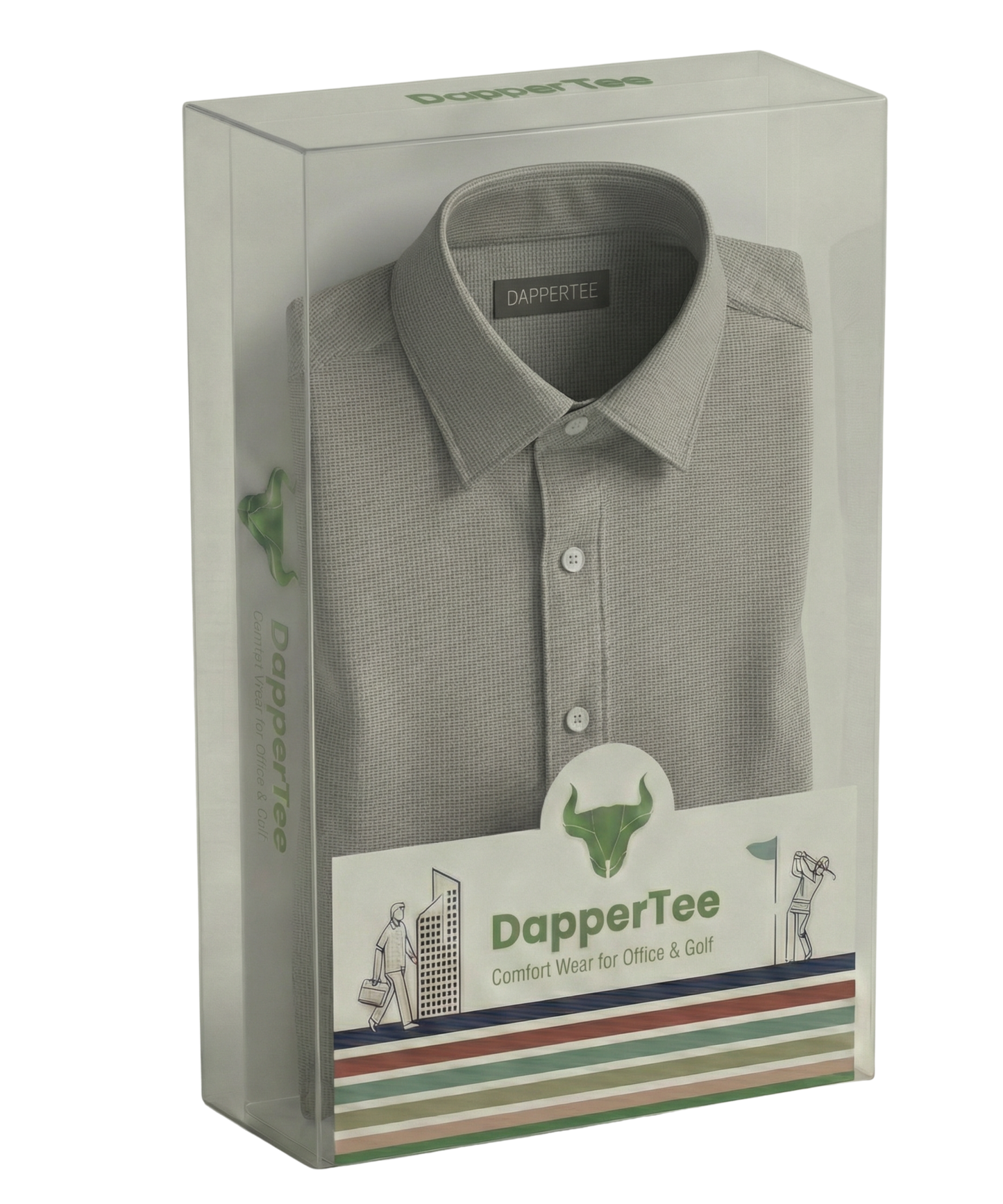 DapperTee premium open shirt luxury packaging for high-end professional corporate gifting needs.