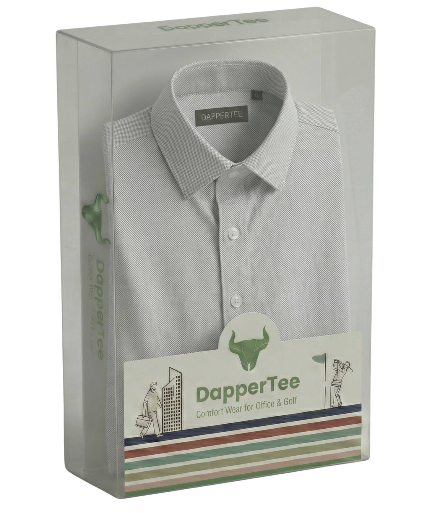 DapperTee premium open polo luxury packaging for high-end professional corporate gifting needs.