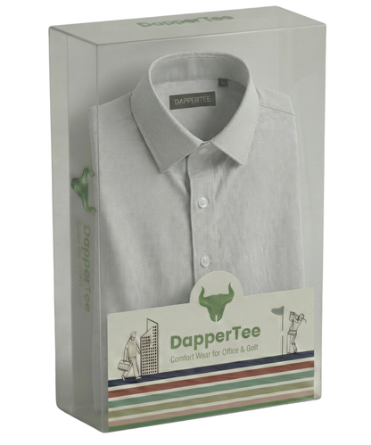 DapperTee premium open polo luxury packaging for high-end professional corporate gifting needs.