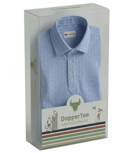 Austrian Snow Peak Light Blue Polo For Office