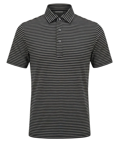 Stunning Black White Stripe Polo For Office