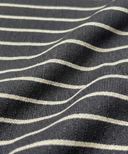 Stunning Black White Stripe Polo For Office