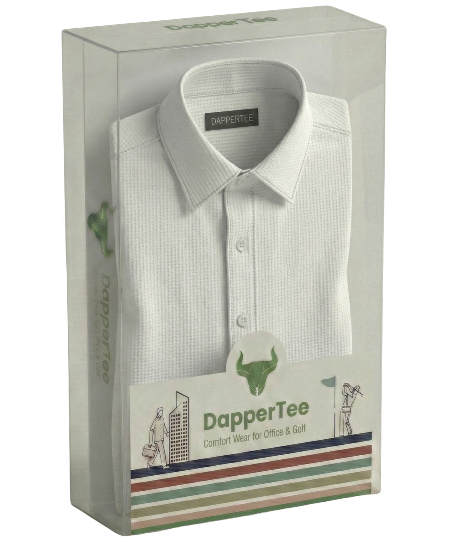 DapperTee premium open polo luxury packaging for high-end professional corporate gifting needs.