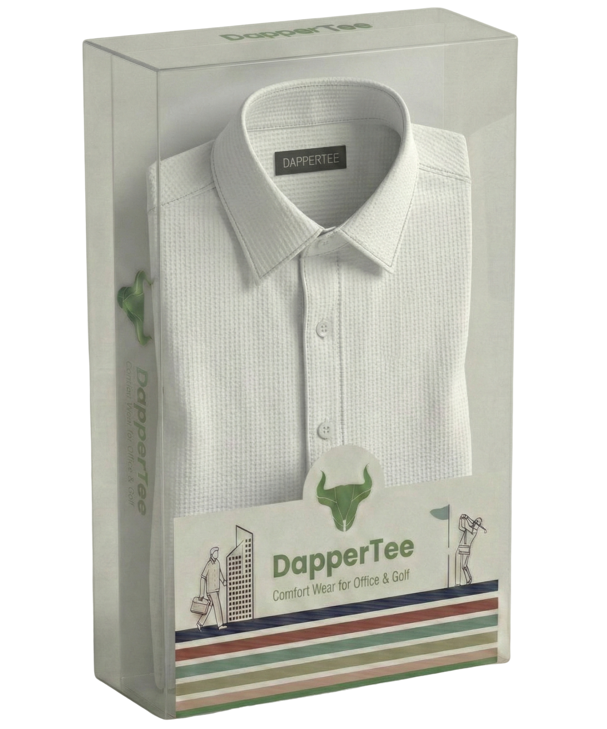 DapperTee premium open polo luxury packaging for high-end professional corporate gifting needs.
