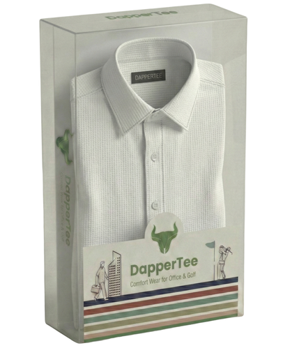 DapperTee premium open polo luxury packaging for high-end professional corporate gifting needs.