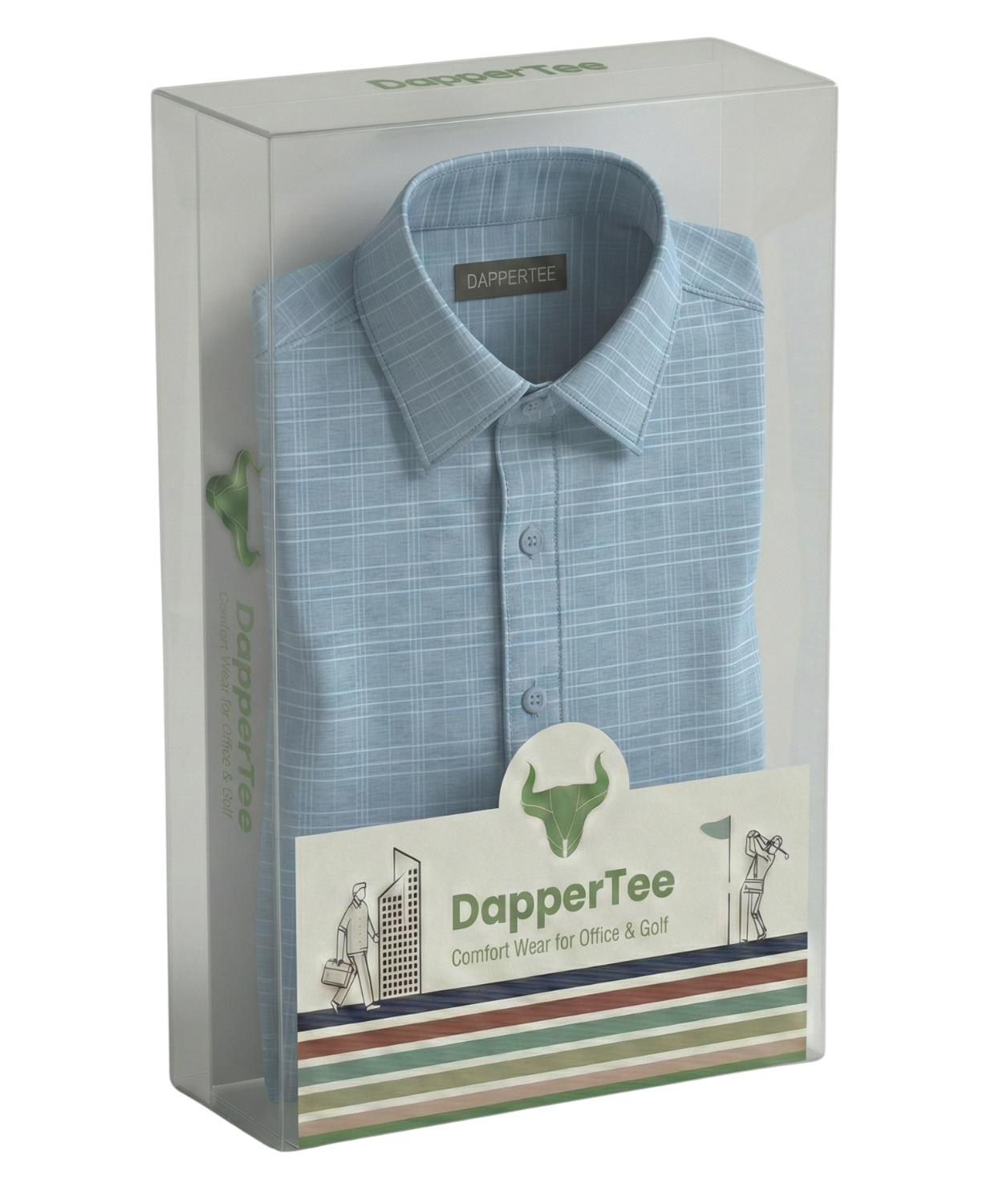 DapperTee premium open polo luxury packaging for high-end professional corporate gifting needs.
