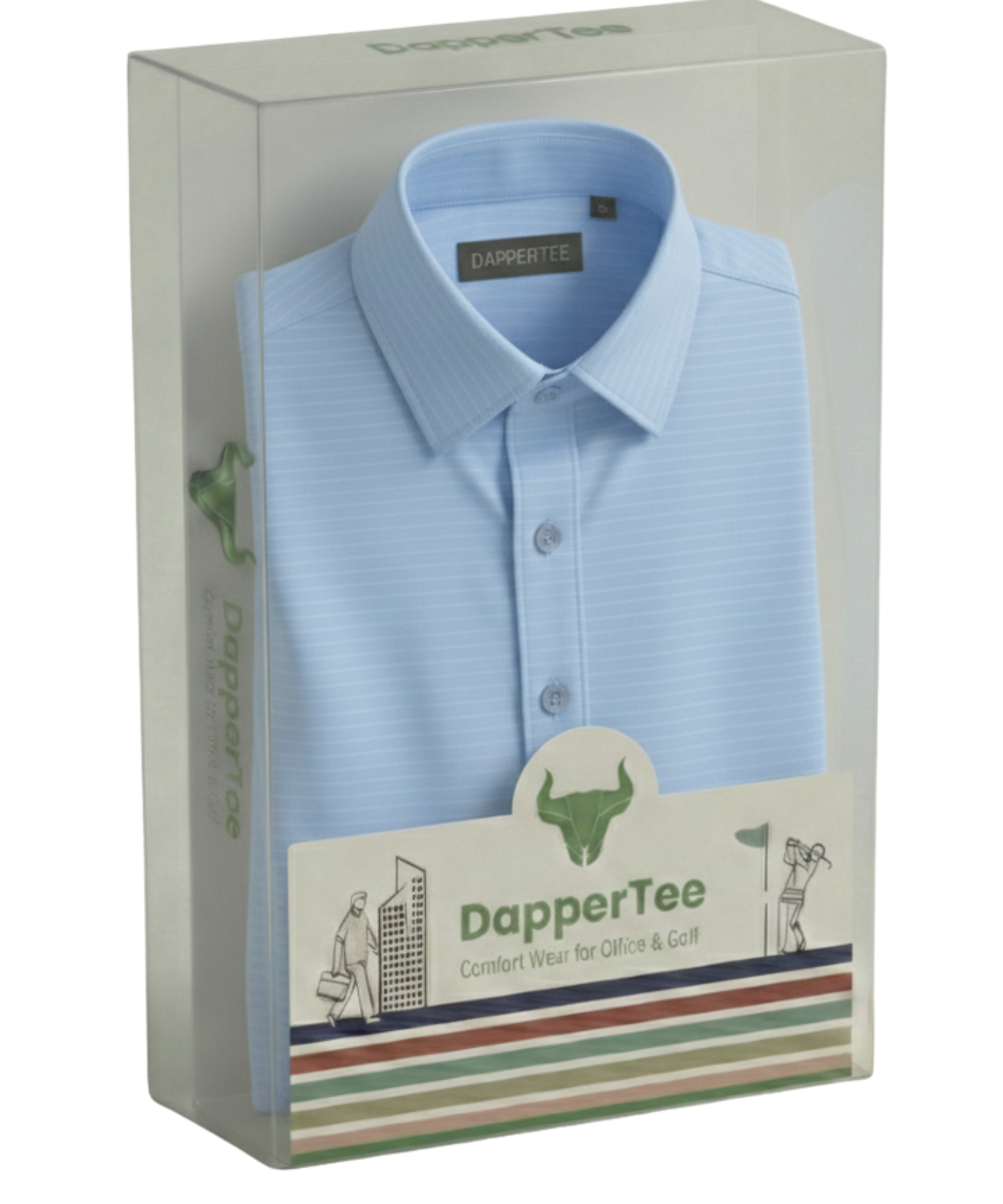 DapperTee premium open shirt luxury packaging for high-end professional corporate gifting needs.