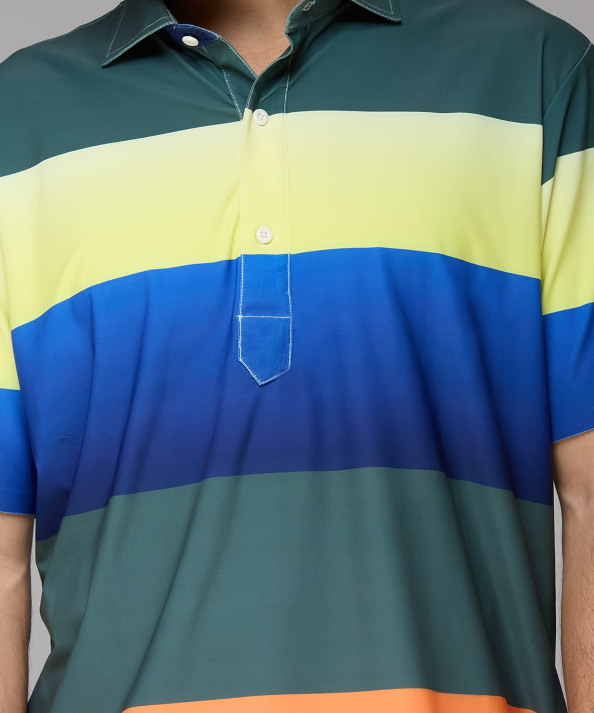 DapperTee stretchable golf polo fabric.