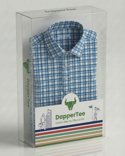 Manhattan Wall Street Blue Polo For Office