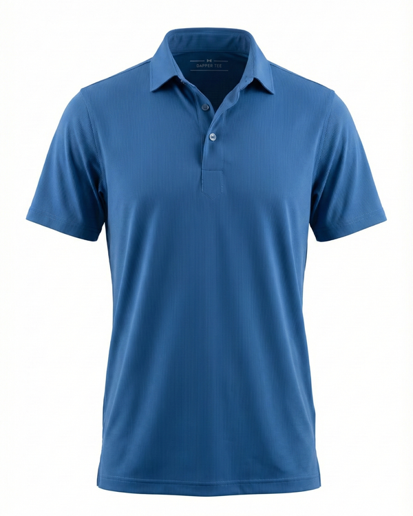 Berlin Blue Stripe Polo For Office