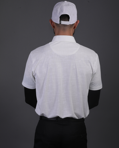 Regal Ultimate Jaquard Design Structure White Polo