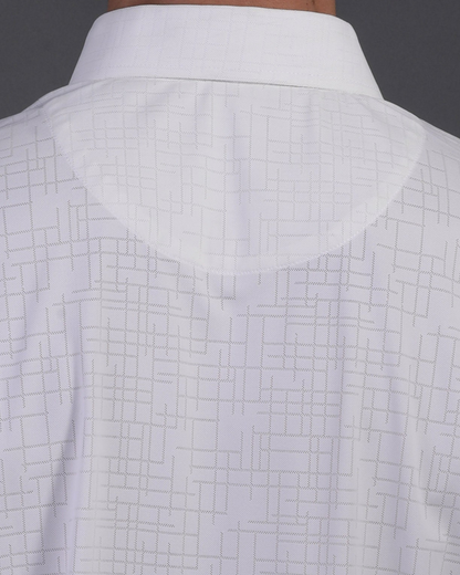 Regal Ultimate Jaquard Design Structure White Polo
