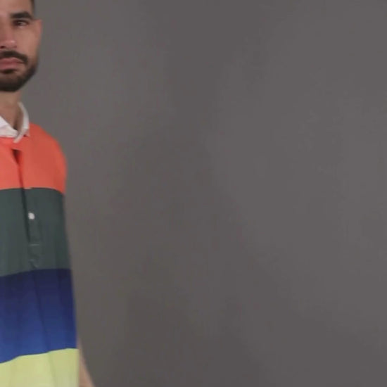 Performance video showcasing DapperTee stretchable golf polo fabric during professional athletic movement.