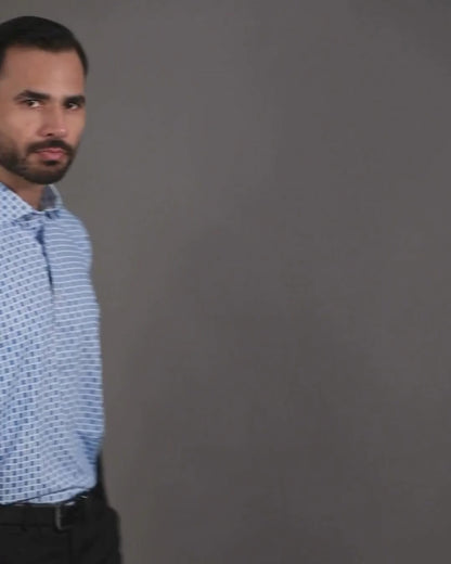 Performance video showcasing DapperTee stretchable jacquard polo during a professional corporate meeting.