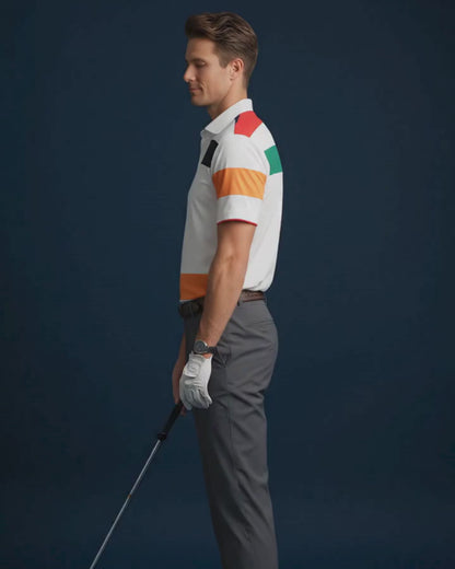 Europe Design Essential Black Yellow Green Polo