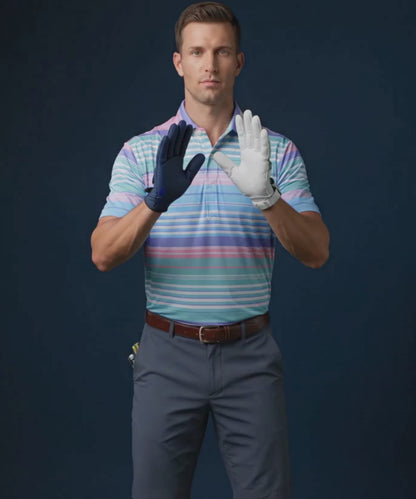 Super Luxe Stripes Multicolor Knit Polo