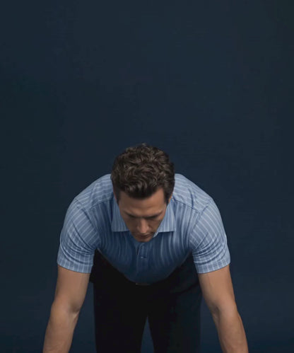 Austrian Snow Peak Light Blue Polo For Office