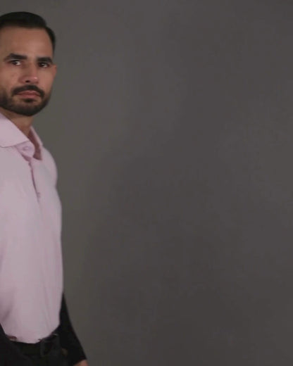 Prestige Classic Light Mauve Jaquard Polo
