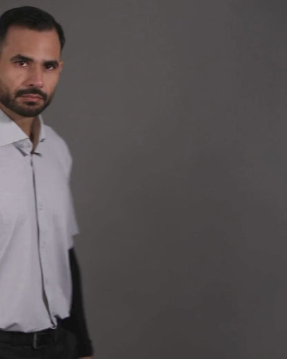 Performance video showcasing DapperTee stretchable open polo during a professional corporate meeting