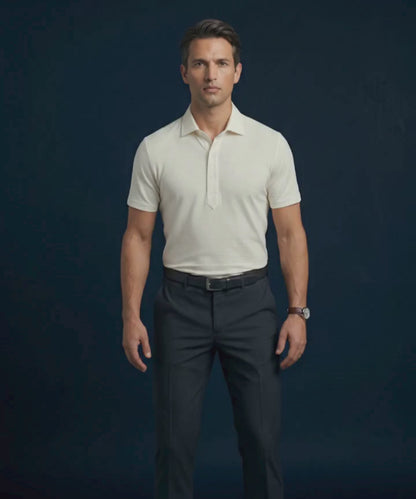 Regal Basic Comfort Light Jaquard White Polo Version 2