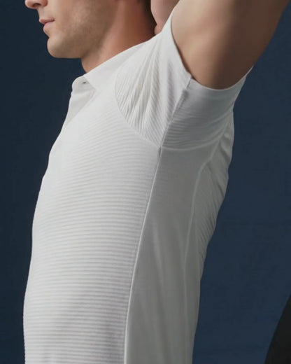Icelandic Elegant White Striper Open Shirt