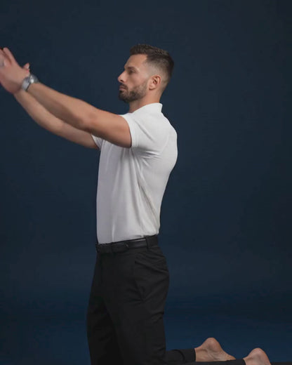 Regal Ultimate Jaquard Design Structure White Polo