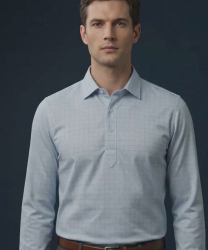 German Chancellor Checks Full Sleeve Polo For Office