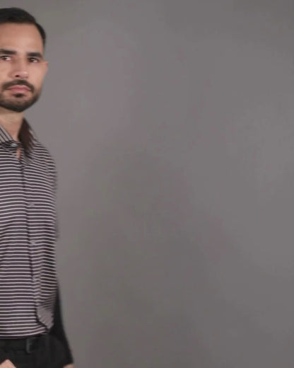 Performance video showcasing DapperTee stretchable open polo during a professional corporate meeting.